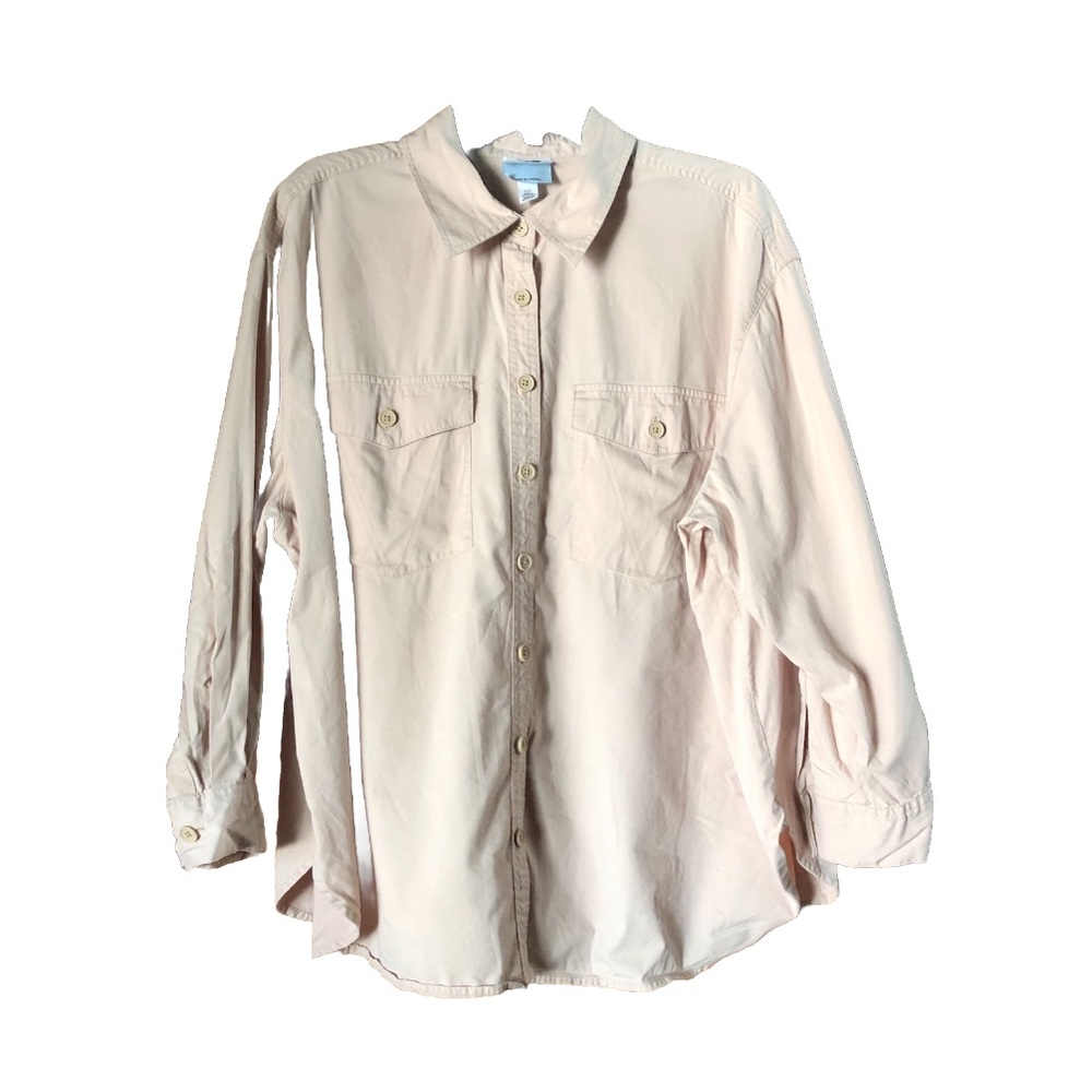 Future Collective Collared Oversized Long Sleeve Button Down Shirt Size XXL